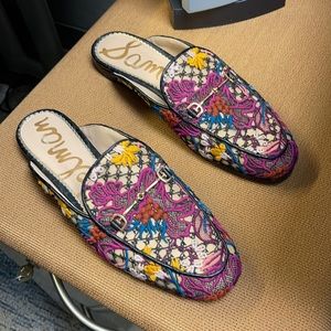 Sam Edelman fabric loafers mules